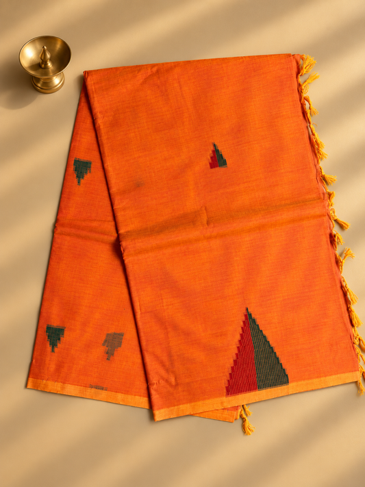 Tangerine Everyday Weaves Saree