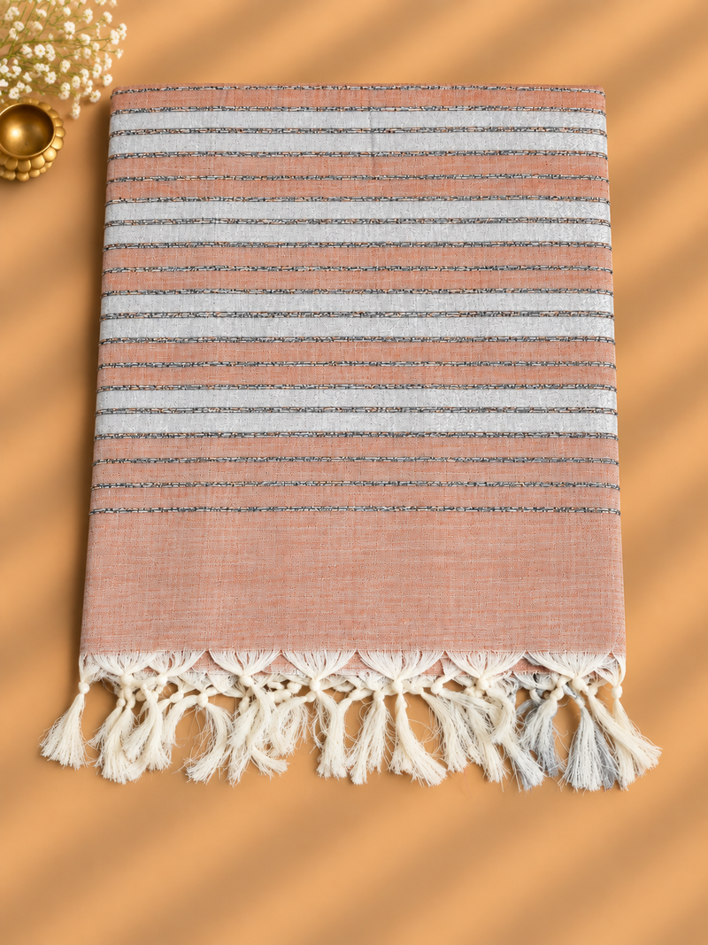 Apricot Everyday Weaves Saree