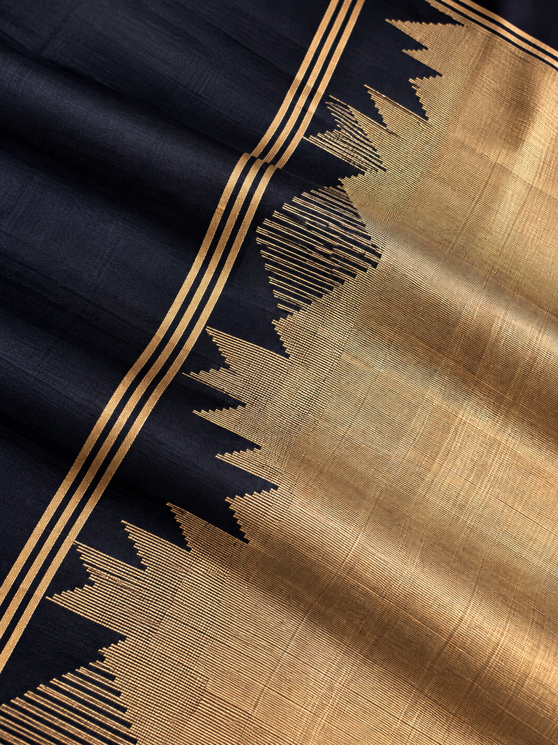 Pink Check Pure Silk Saree