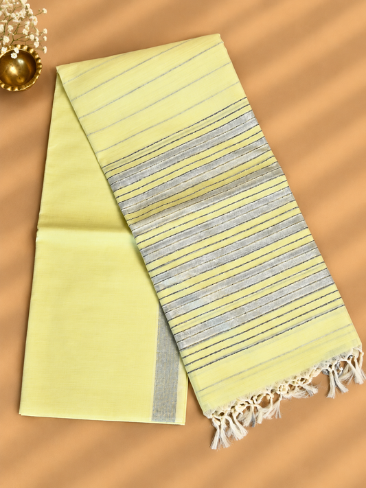 Lemon Yellow Everyday Weaves Saree