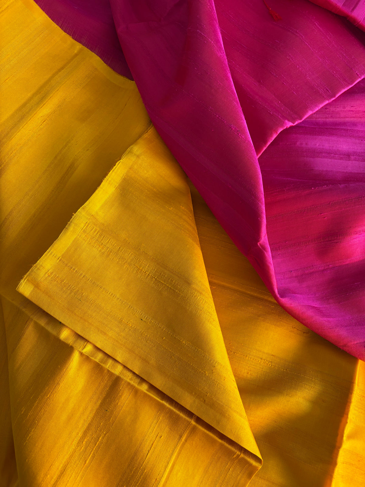 Golden Blush Raw Silk Saree