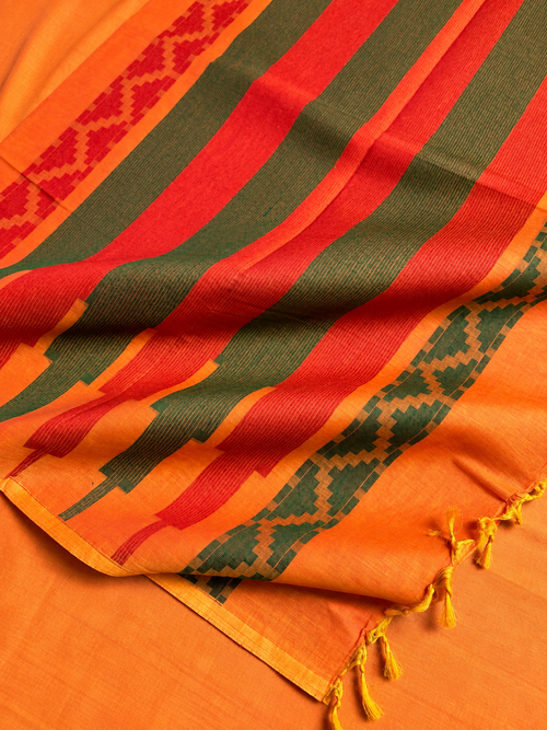 Tangerine Everyday Weaves Saree