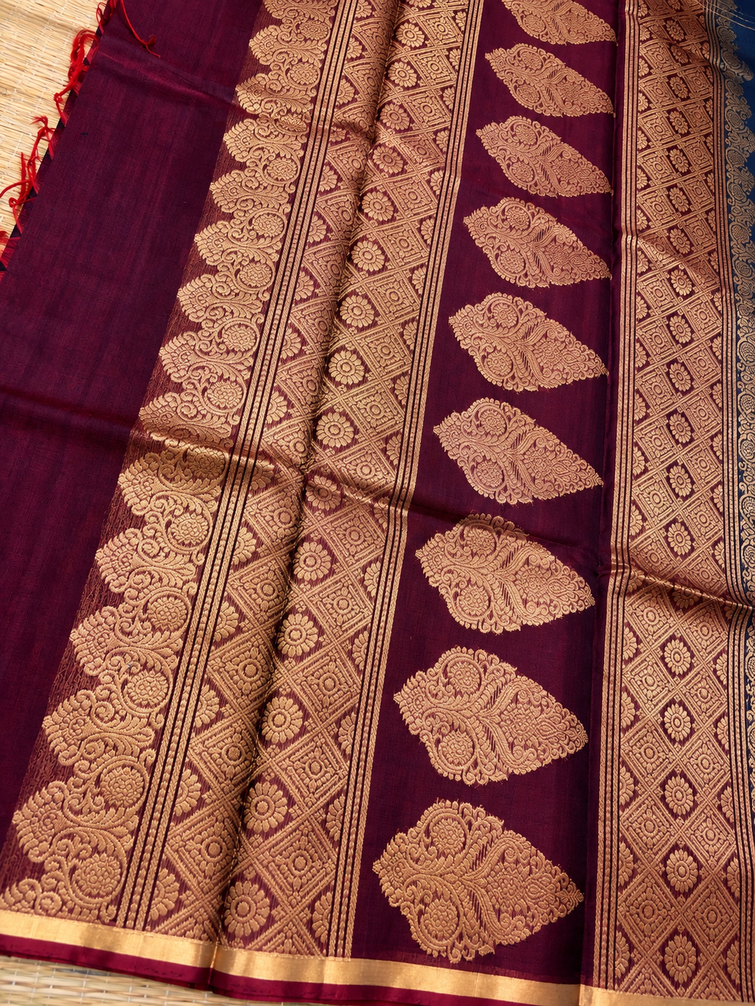 Navy Silk Cotton Saree