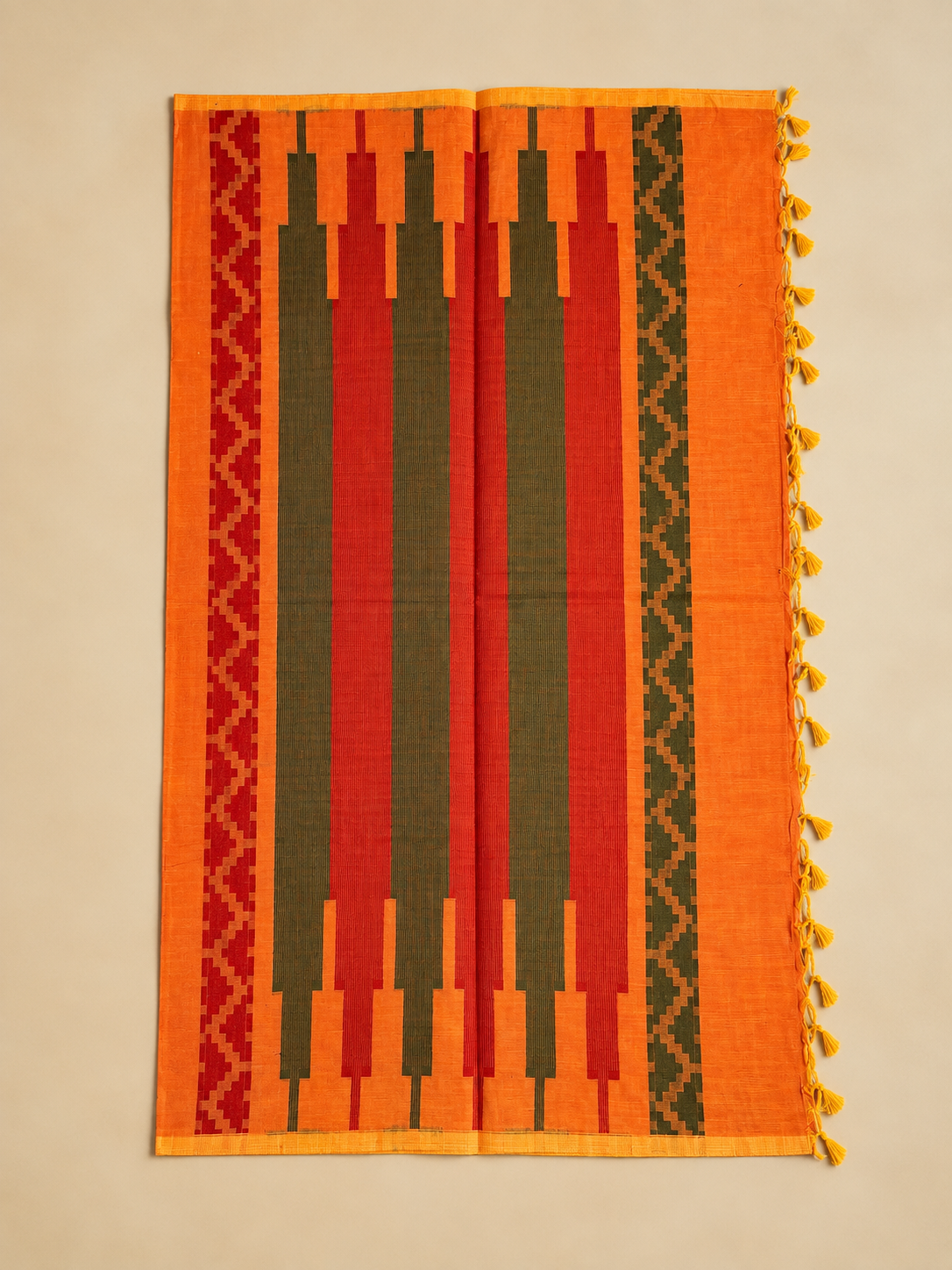 Tangerine Everyday Weaves Saree