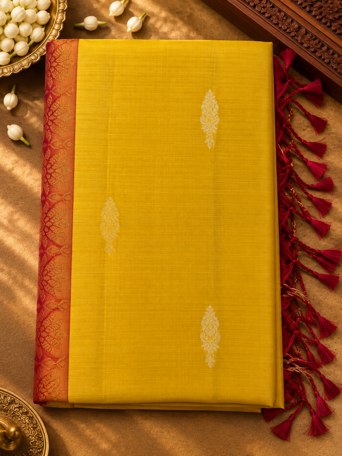 Honey Gold Pure Silk Saree