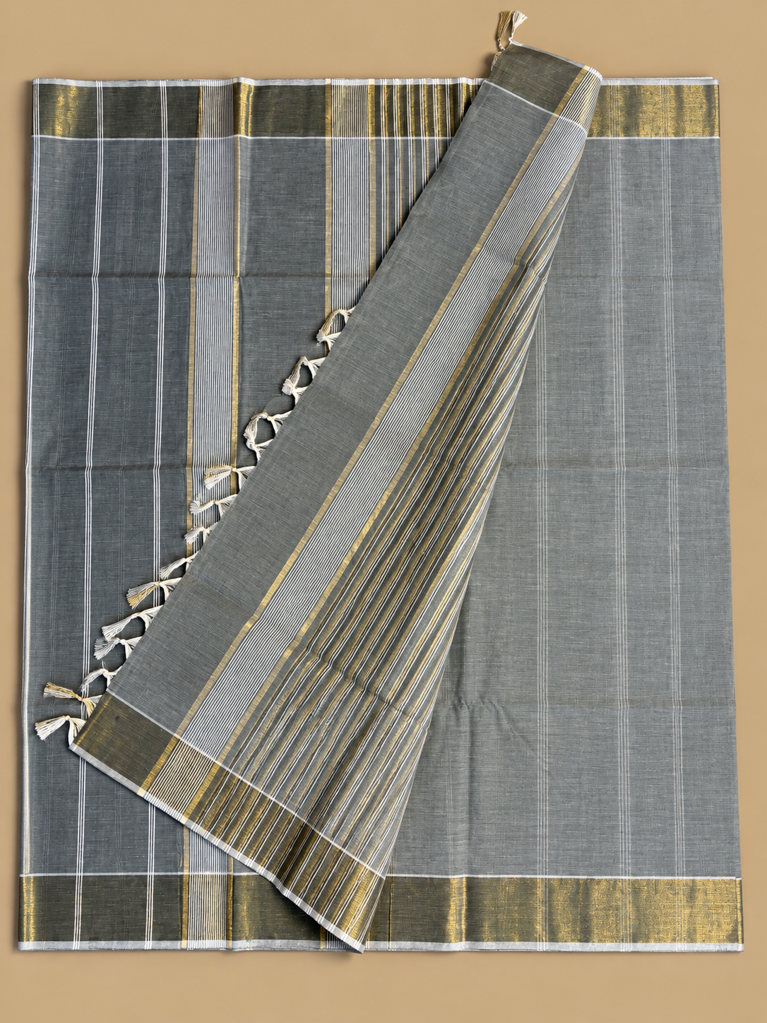 Dark Grey Everyday Weaves Saree