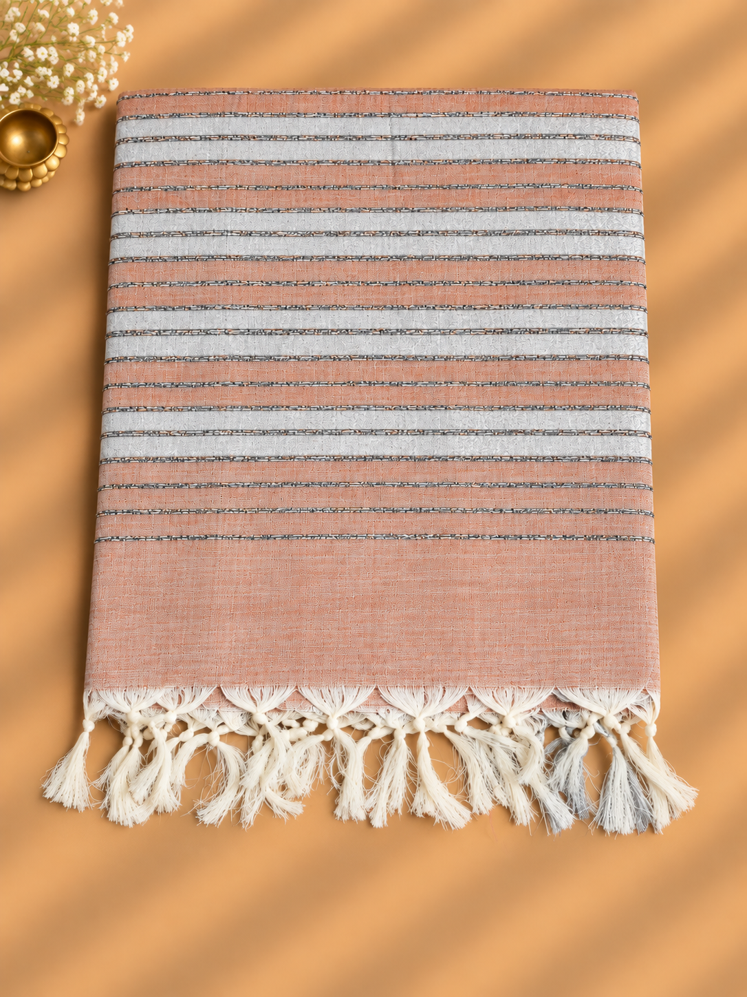Apricot Everyday Weaves Saree