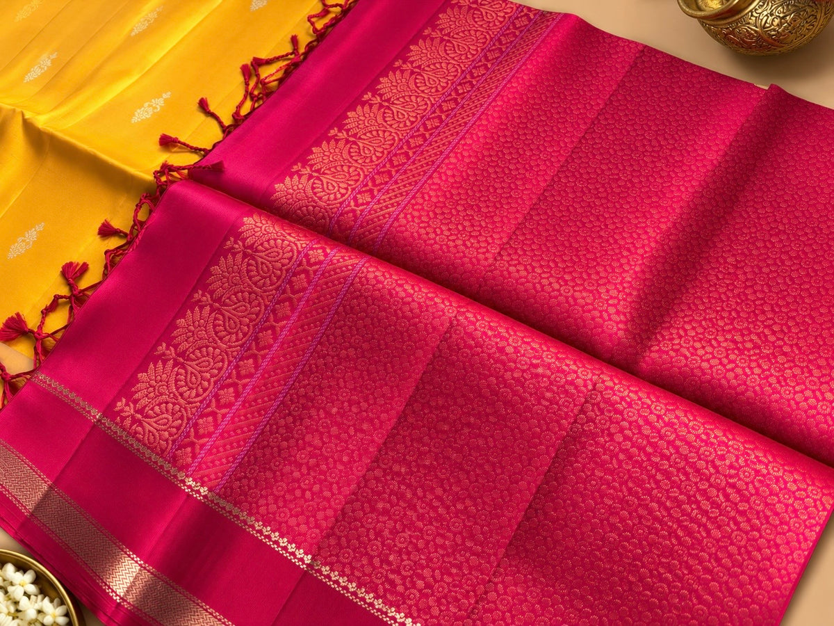 Honey Gold Pure Silk Saree