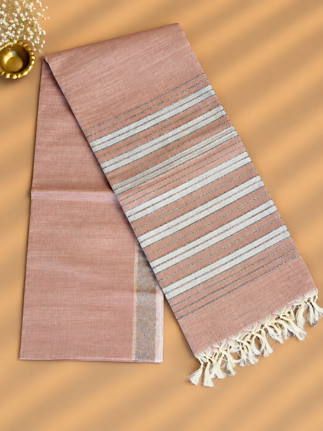 Apricot Everyday Weaves Saree