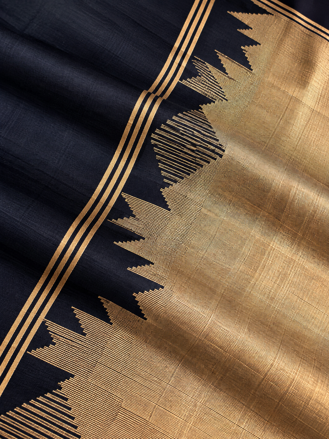 Pink Check Pure Silk Saree