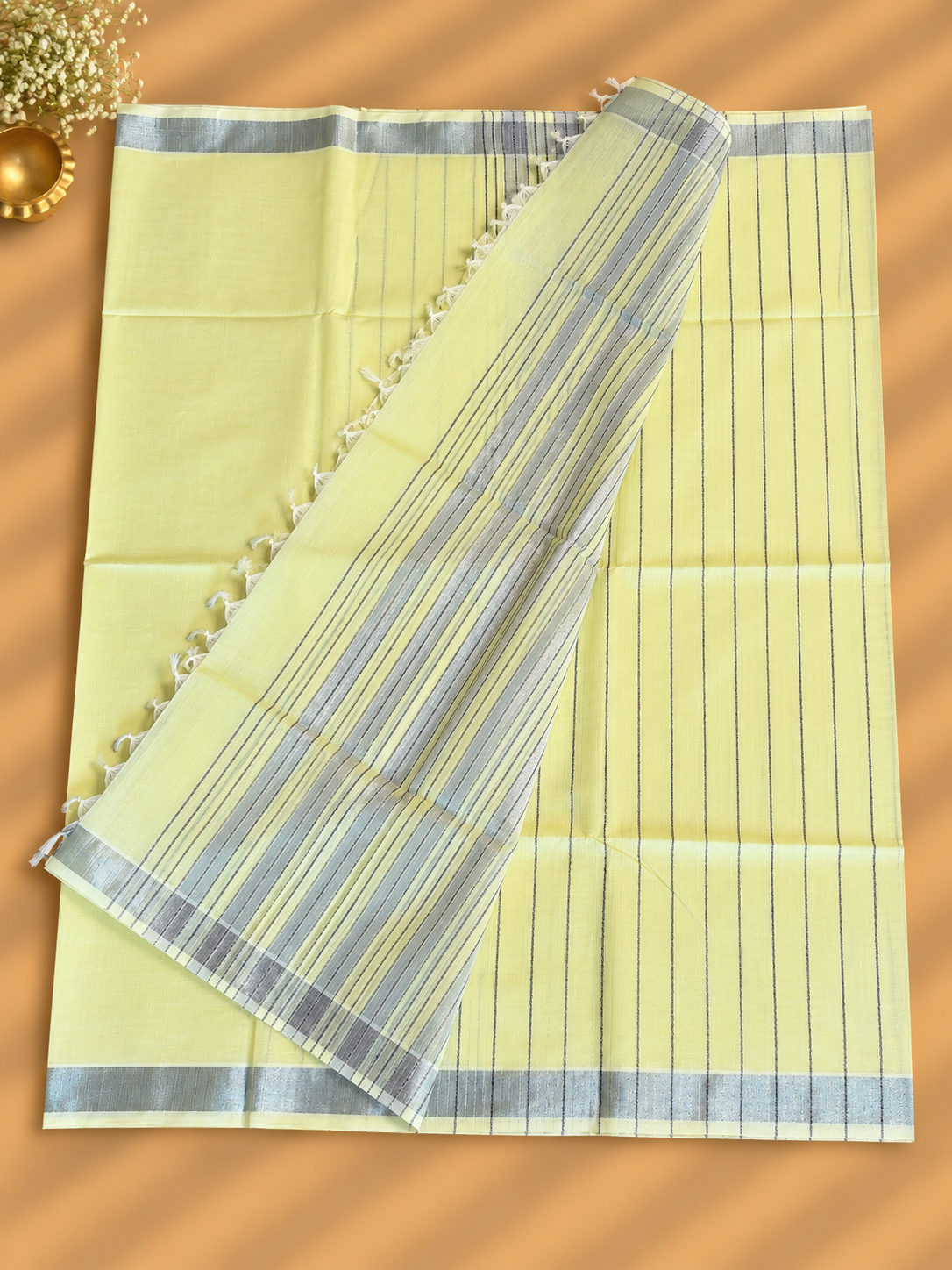 Lemon Yellow Everyday Weaves Saree