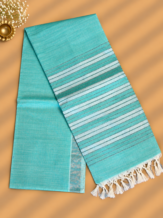 Dark Green Everyday Weaves Saree