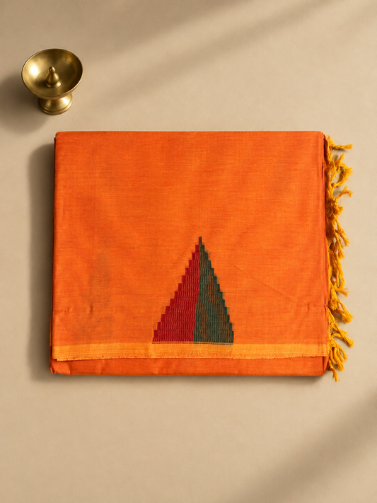 Tangerine Everyday Weaves Saree